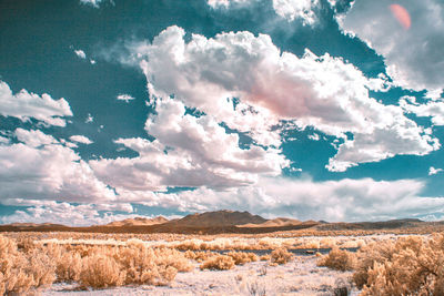 Panoramic view of landscape against sky