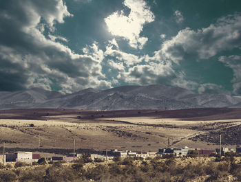 Scenic view of landscape against sky