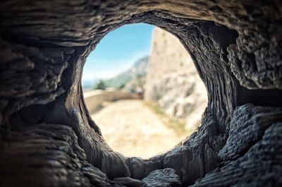 Close-up of rock formation