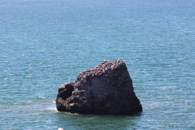 Rocks in sea