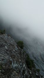 Scenic view of landscape against sky during winter