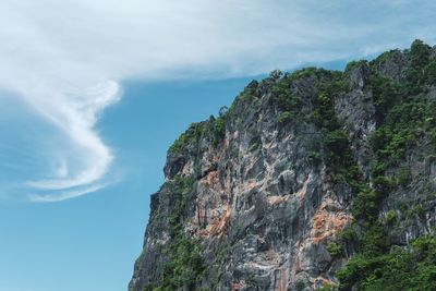Low angle view of cloudy sky