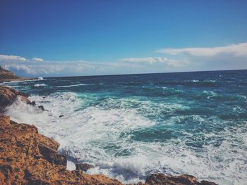 Scenic view of sea against sky