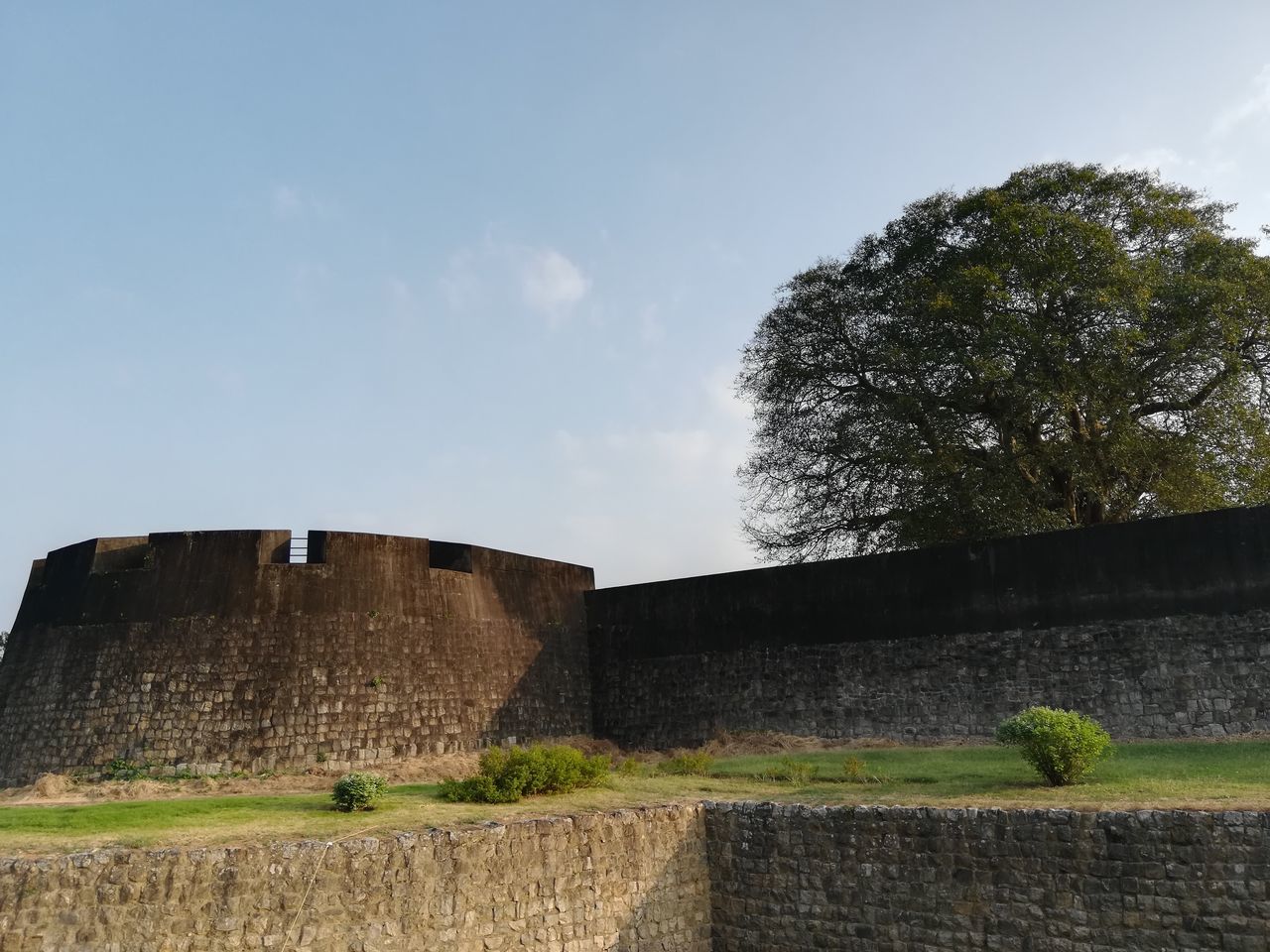 VIEW OF FORT AGAINST WALL