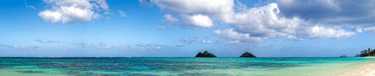 Panoramic view of sea against sky