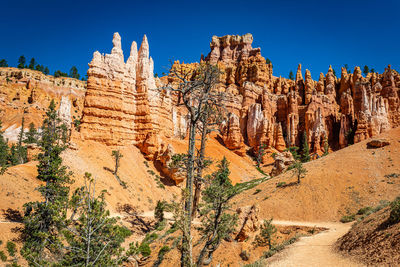 View of rock formations