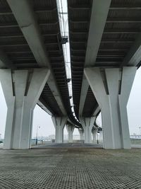 Low angle view of elevated road