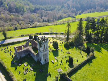 Old ruins of an abbey somewhere in county wicklow. 