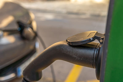 Close-up of vintage car