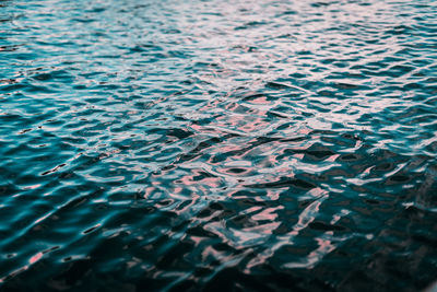 Full frame shot of water in sea