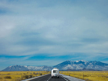 Country road passing through mountains