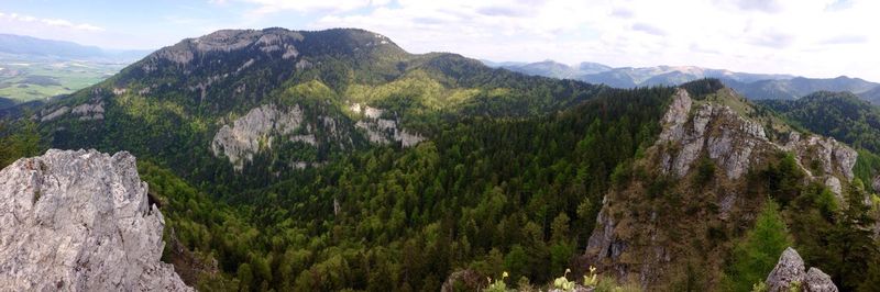 Scenic view of mountains