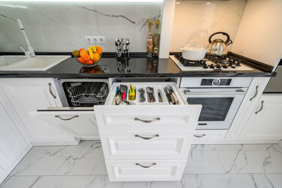 Interior of kitchen at home