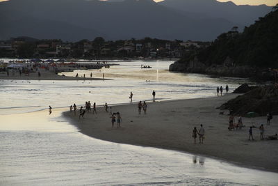 Group of people on beach