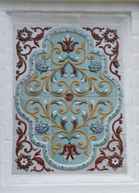 Close-up of floral pattern