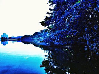 Scenic view of calm lake