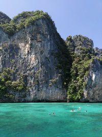 Scenic view of sea, phi phi island, krabi