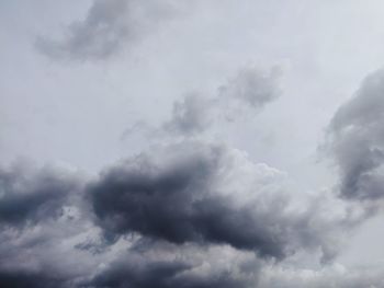 Low angle view of storm clouds in sky