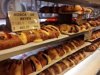 View of food in tray
