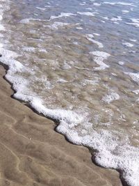 View of waves on beach