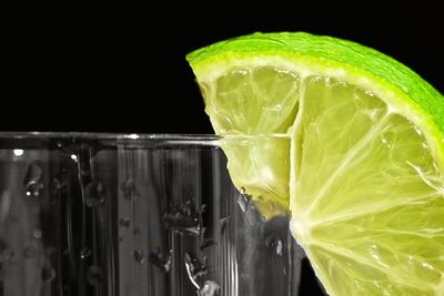 Close-up of water over white background