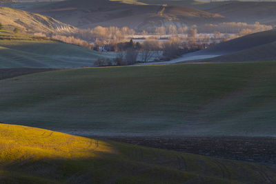 Tuscan hills in the morning