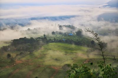Scenic view of landscape against sky