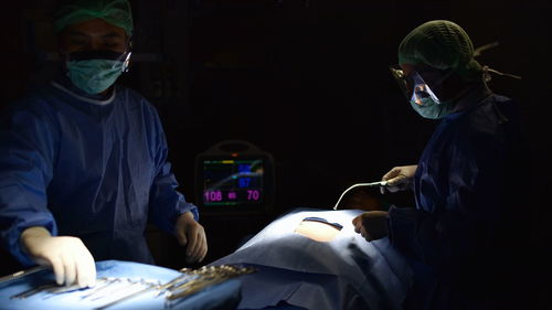 Doctors in operating room 
