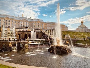 Fountain in city