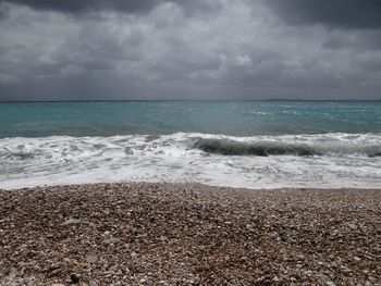 Scenic view of sea against sky