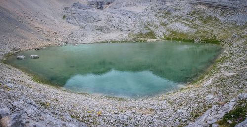 High angle view of water