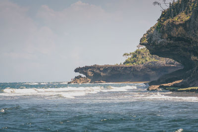 Scenic view of sea against sky