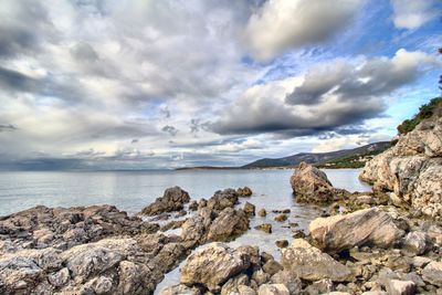 Scenic view of sea against sky