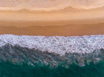 Scenic view of sea during winter