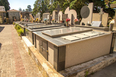 View of cemetery