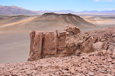 Rock formations in a desert