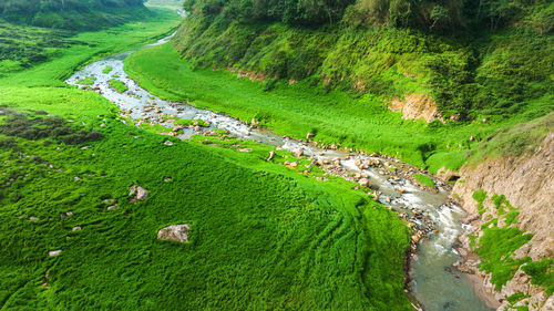 High angle view of landscape