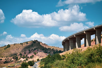 Low angle view of buildings against sky