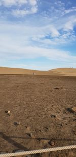 Scenic view of desert against sky