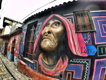 Low angle view of statue