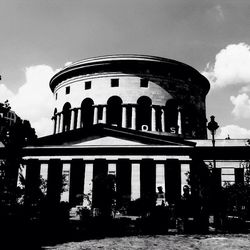 Low angle view of historical building against sky