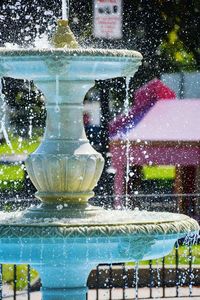 View of bubbles in glass