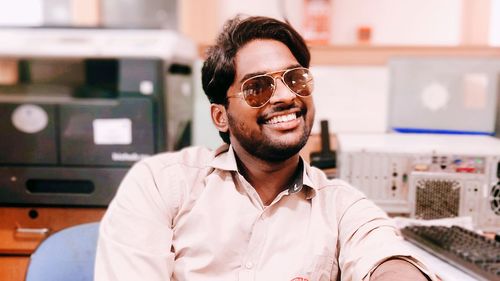 Portrait of a smiling young man