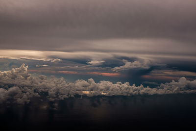 Scenic view of cloudscape during sunset