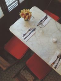 Close-up of food on table