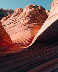 Scenic view of desert against sky