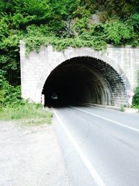 Road in tunnel