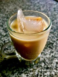 Close-up of drink in glass