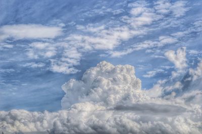 Low angle view of clouds in sky