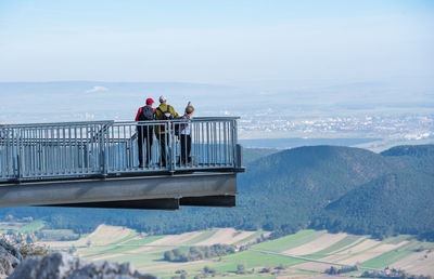 People looking at view